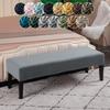 1pc Solid Colour Silver Fox Plush Bench Cover, Warm Chair Covers for Hotel Bedroom, Living Room, Winter Dustproof Cushion Covers