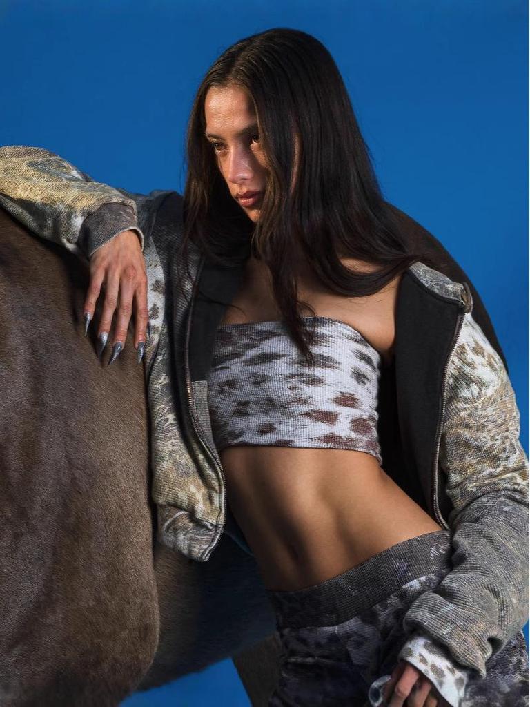 2025 Wild West Zebra-Print Reißverschluss-Hoodie - Unisex, Lockere Passform, Langärmlig