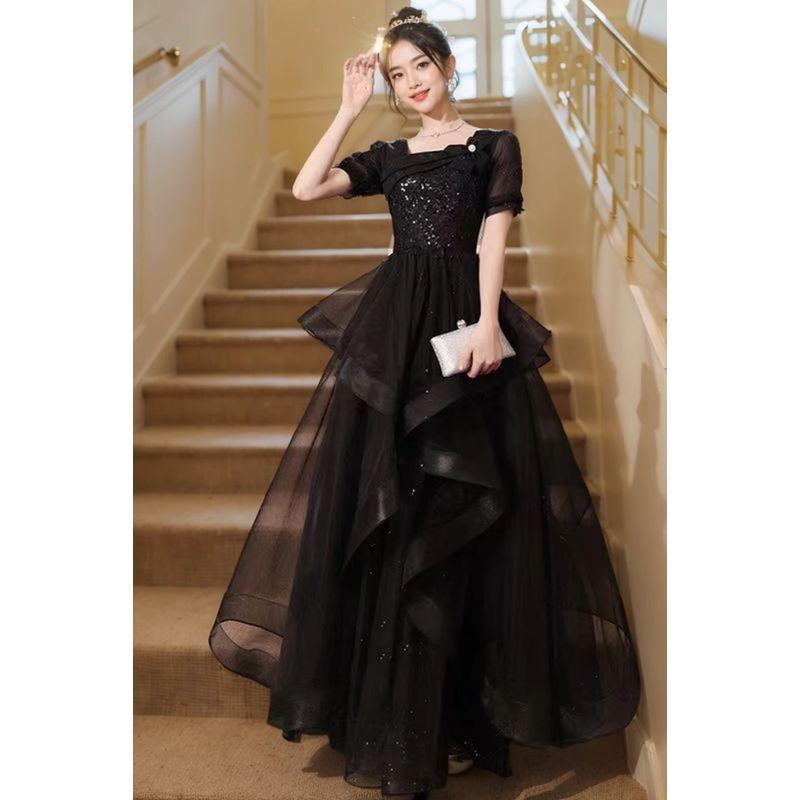 Pink Elegant Graduation Long Princess Dress Evening Gown