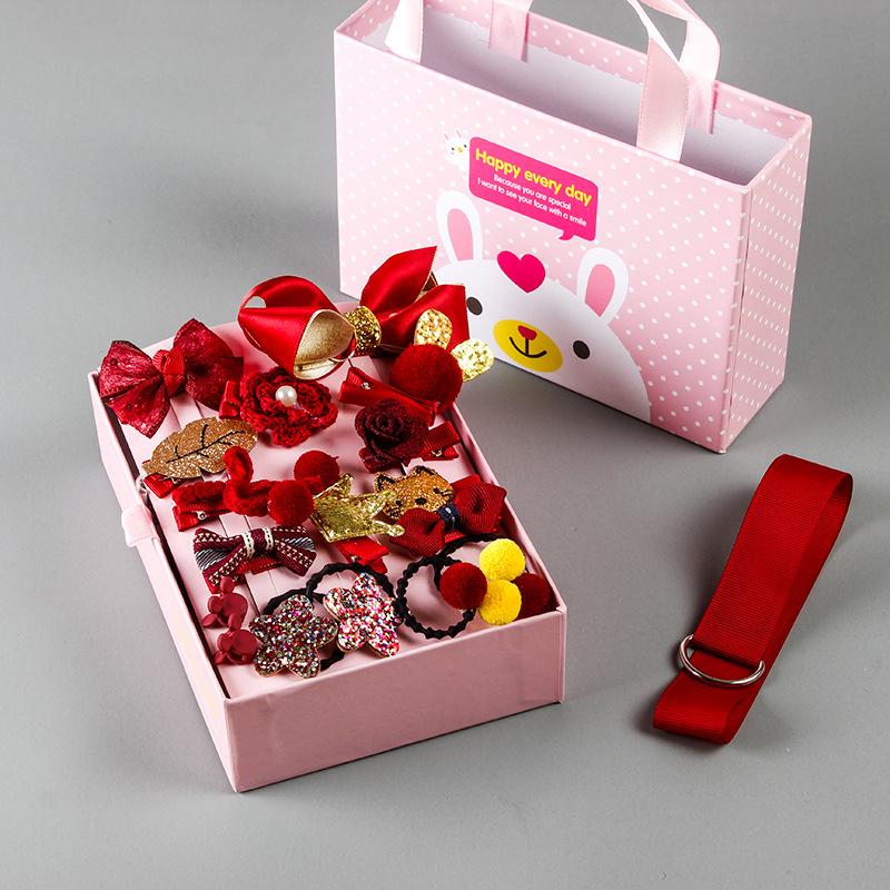 Children's Cute Hair Accessories Gift Set - Simple Hairpins & Clips for Girls, European & American Style Headwear, Princess Jewelry