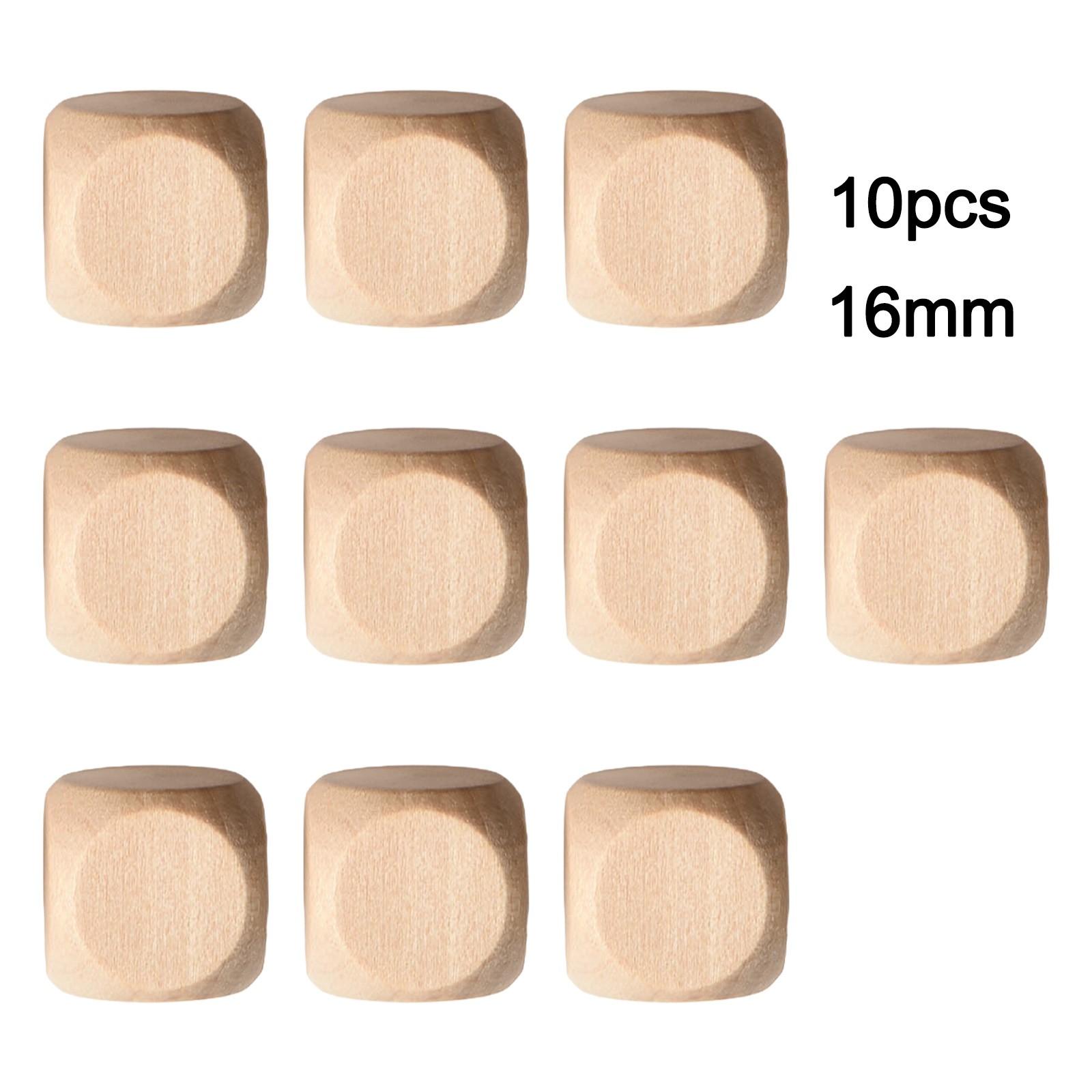 

10PCS Wooden Dice DIY Craft Printing Fun For All Ages B