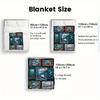 Marine Life 2D Flat Pattern Flannel Blanket, High quality All Seasons, Home Decor, Warmth and Comfort, Perfect for Christmas Gifts.