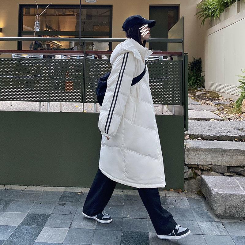 Nová móda Dámské Zimní Bavlněné Vycpané Oblečení Střední Dlouhá Verze Volná Ležérní bunda dolů
