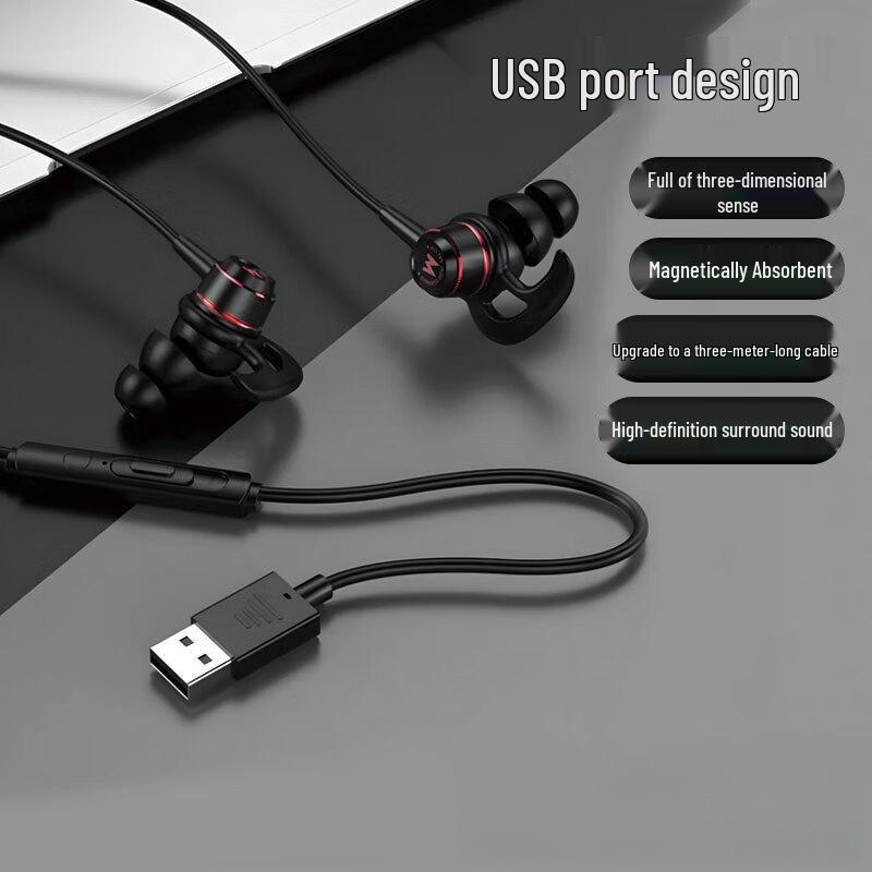 Gaming-Headset mit Kabel G4: Starker Bass, Räumliches Audio, Mikrofon, Magnetische Absorption, Perfekt für E-Sports & PUBG