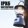 Outdoor New Retro Camping Lamp Multifunctional Camping Lamp Outdoor Rechargeable Portable Lantern Tent Lamp Wholesale Rotary Swi
