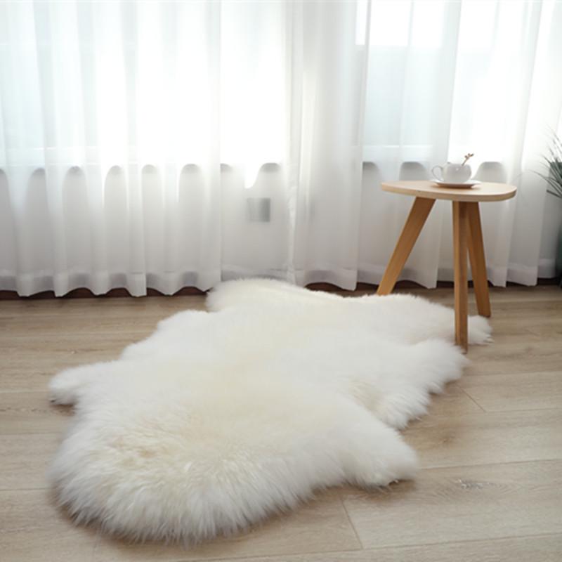 Australian Sheepskin Wool Chair Cushion - Round Mat for Dining Chairs & Sofas 40*40cm Square