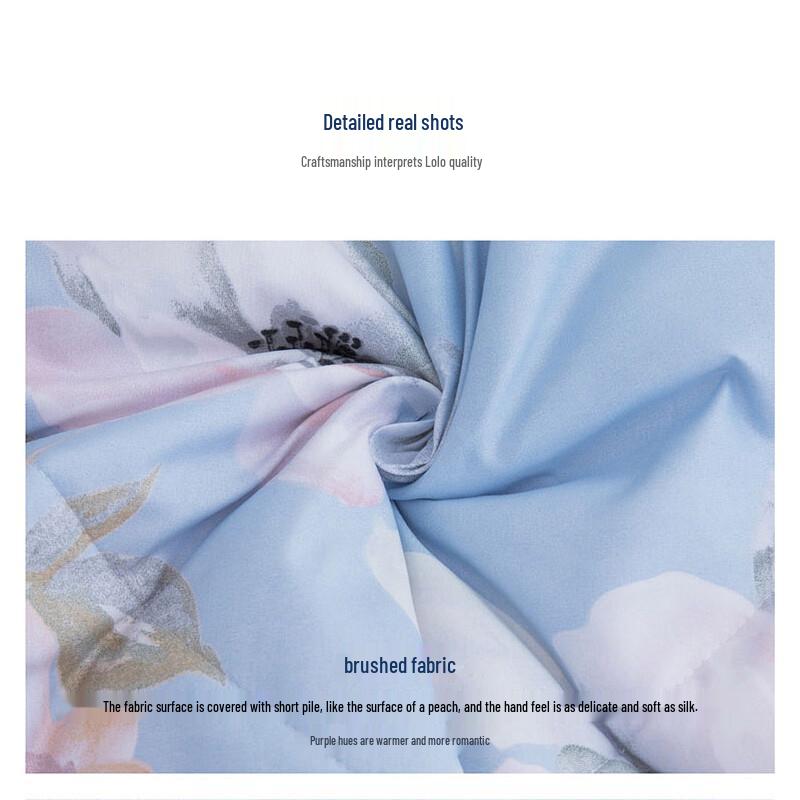 LUOLAI Flower Language Ripples Summer Quilt