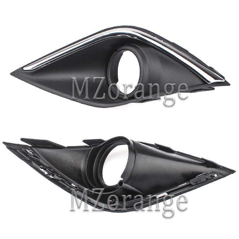 Fog Light Covers for Mitsubishi Outlander 2015 2016 2017 2018 Fog Lamp Chrome Bezel Foglight Hoods Grille Frame Car Accessories