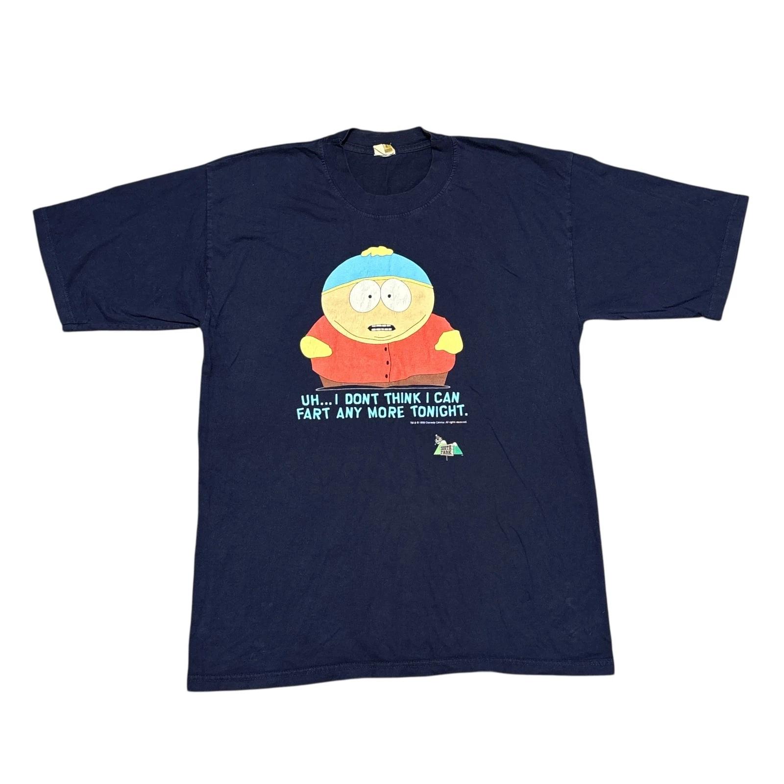 Vintage South Park Shirt Large Blue 90s Cartoon Tv Show Movie Promo Funny Humor 4XL