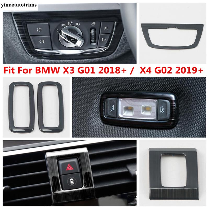 Bouton de phare / Lampe d'avertissement / Couvercle de lampe de lecture Readligt Garniture Accessoires de voiture Pour BMW X3 G01 2018 - / X4 G02 -