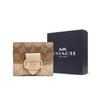 Coach Morgan 11 Classic Monogram Snap Closure Canvas And Leather Wallet Small Women wallet Khaki CH387-IMU4V