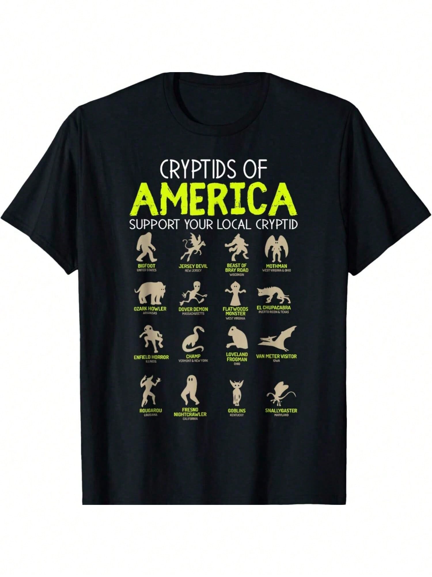 Cryptids Of A Support Your Local Cryptid T-Shirt S разноцветный