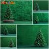 Mocsicka Green Christmas Tree Background Photography Shooting Props Wallpaper Decorations Children Family Party Backdrops Banner