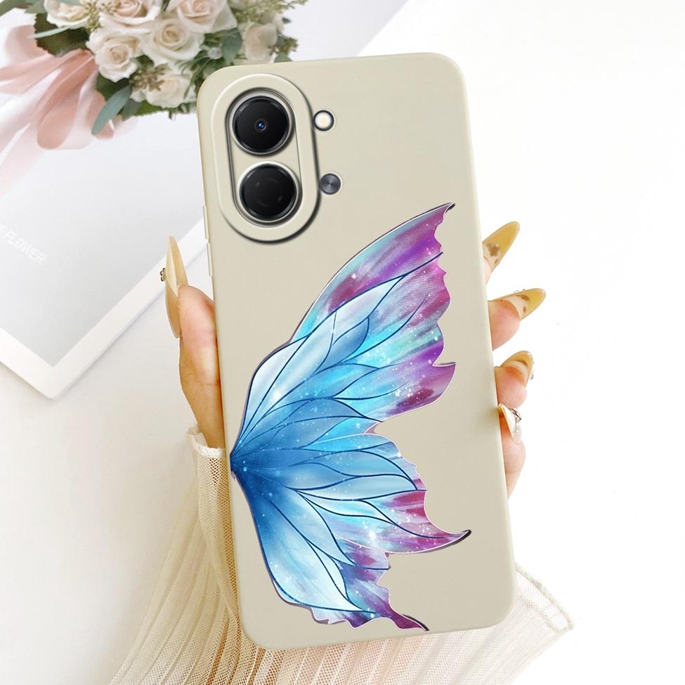 Phone Case For Tecno Spark Go 3 KN3 Cover For Techno Spark Go 3 Casing Aesthetic Luxury Fashion Flowers Kawaii Cute Painted