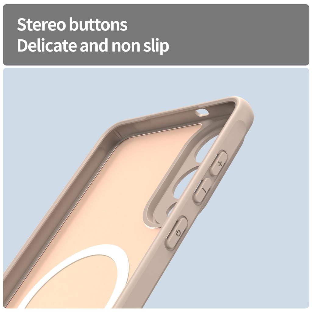 Etui do telefonu Samsung Galaxy S25 Edge Magsafe, Magnetyczne odporne na wstrząsy etui Magsafe, Hybrydowy pokrowiec z bumperem dla Samsung Galaxy S25 Edge