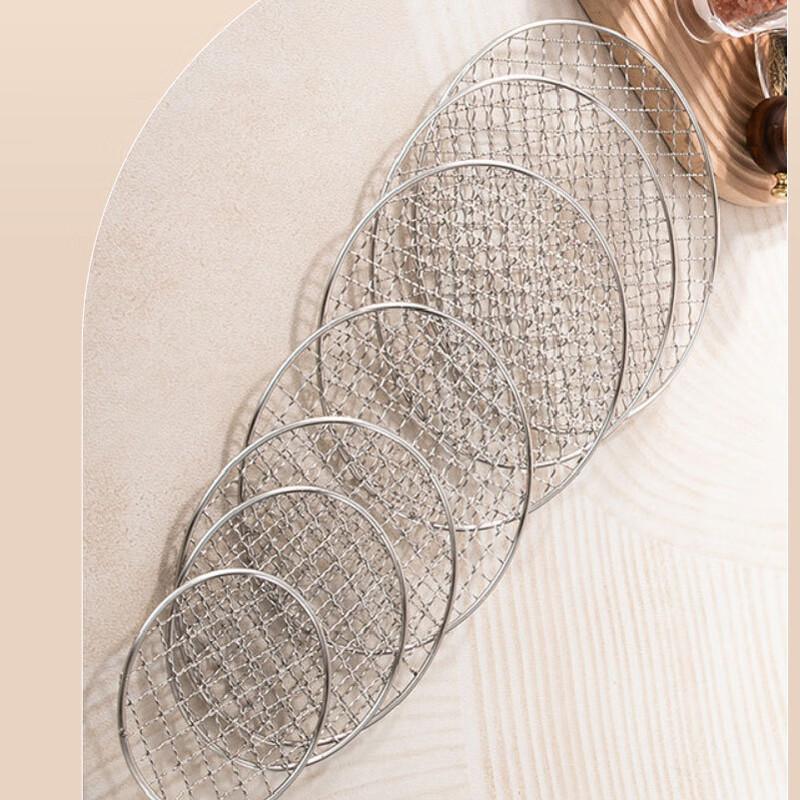 Outdoor Camping Round Stainless Steel BBQ Grill Mesh
