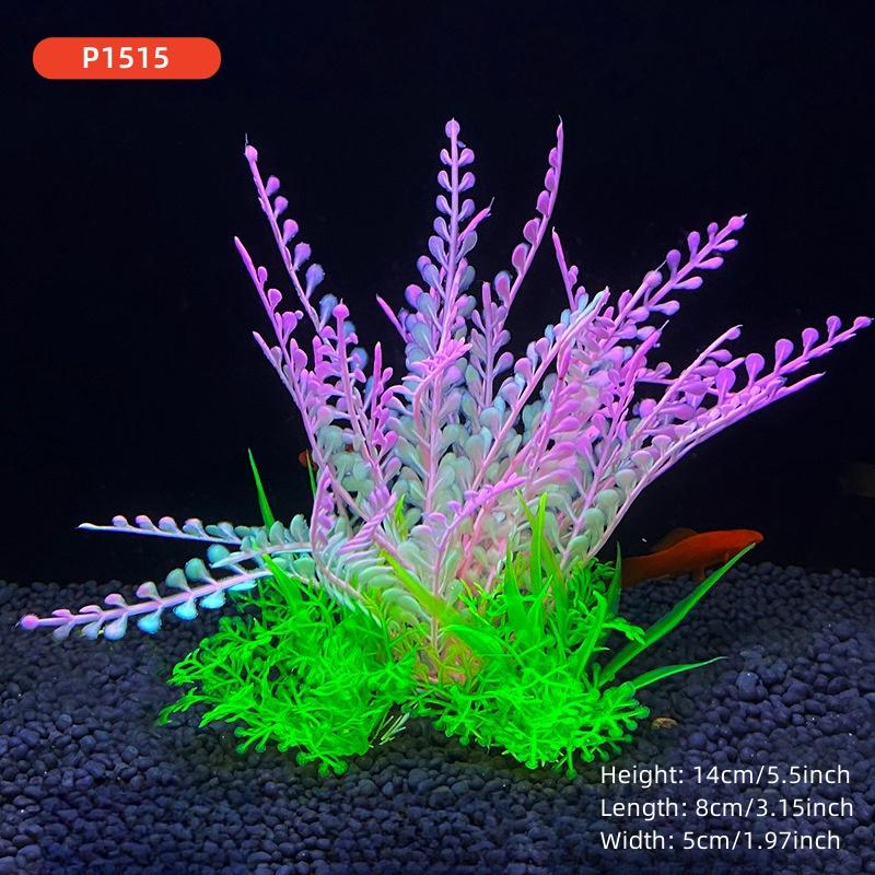 14cm/5.5inch Fish Tank Simulation Plant Aquarium Artificial DIY Decor Plants Water Grass Fish tank decorations