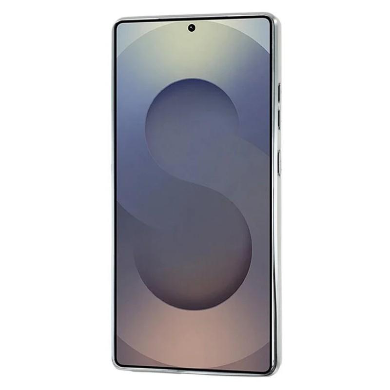 For Samsung Galaxy S25 Ultra Case WANLONFENG Electroplated Epoxy TPU+Acrylic Phone Cover with Tempered Glass