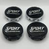 4 pezzi/set 54mm coprimozzo per cerchi auto coprimozzo coprimozzo in plastica ABS argento nero coprimozzo antipolvere accessori per auto