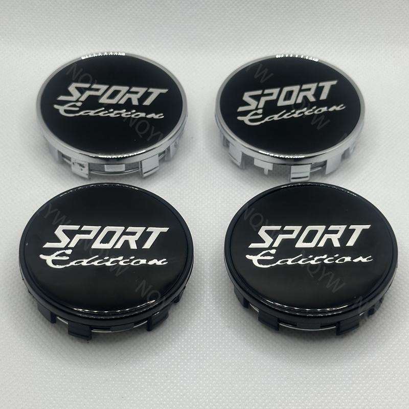 4 pezzi/set 54mm coprimozzo per cerchi auto coprimozzo coprimozzo in plastica ABS argento nero coprimozzo antipolvere accessori per auto
