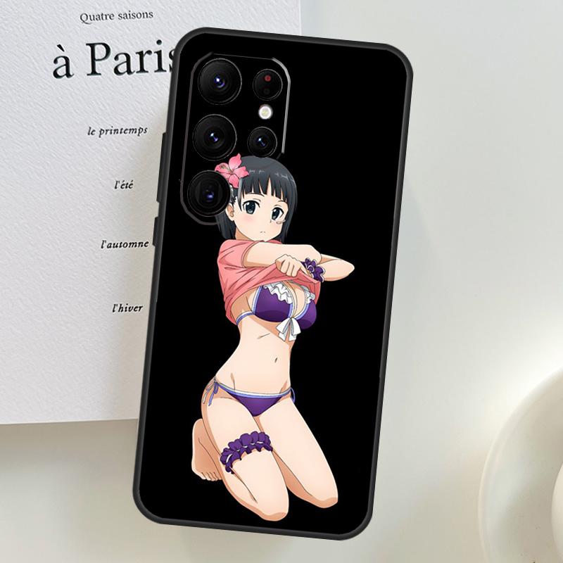 

Japanese Style Anime Girl Case For Samsung Galaxy S26 Ultra S25 S23 S22 S21 S24 Ultra S10 S20 Plus S25 FE Phone Cover Galaxy S22
