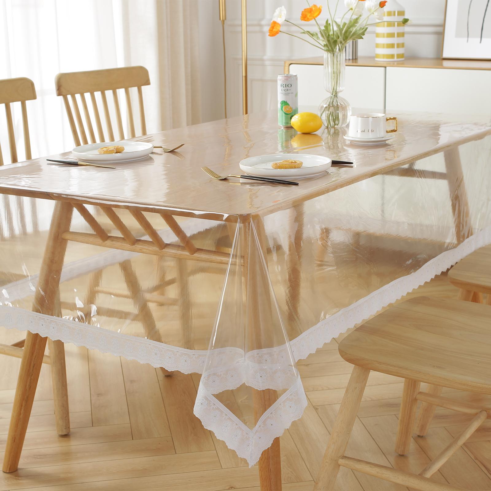 

Прозрачная пластиковая скатерть для стола