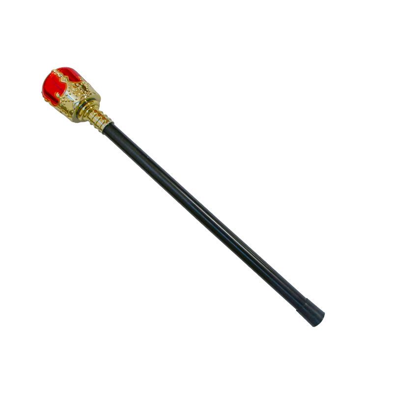 Halloween Cosplay Queen & Prince Plastic Scepter Prop for Stage Performance One Size