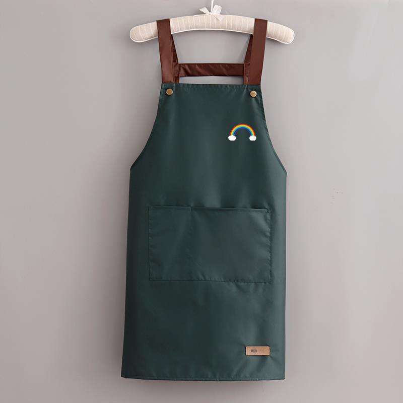Korean Style Waterproof Unisex Kitchen Apron with Custom Logo