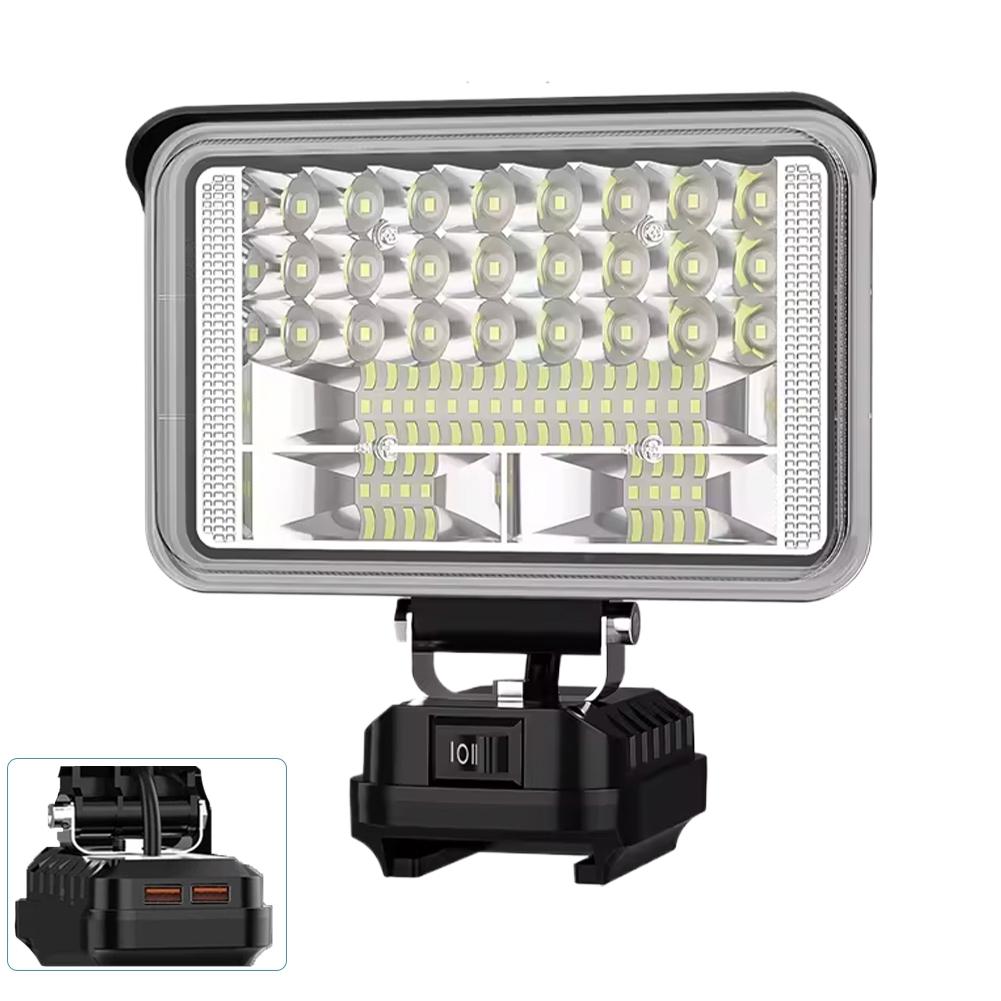 3/4/5/8Inch Waterproof Direct Flood Lights For Makita 18V Cordless Work Light USB Garage Workshop Camping Emergency Lights