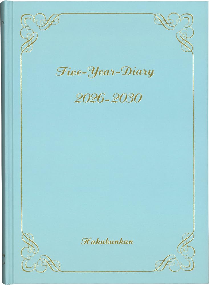 

Hakubunkan Diary 2026 A5 Diary Blue 19 January 5-Year No. (Starts 2026) синий