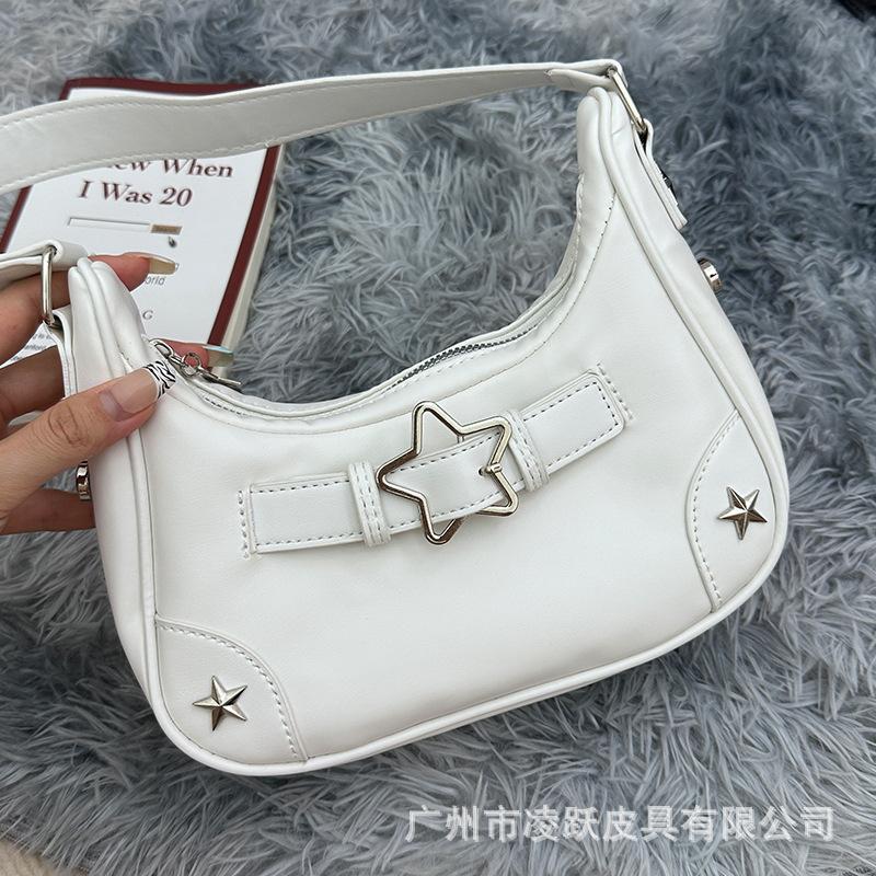Casual Crescent Bag New Versatile Casual Fashion Shoulder Bag Star Spice Girl Underarm Bag Women