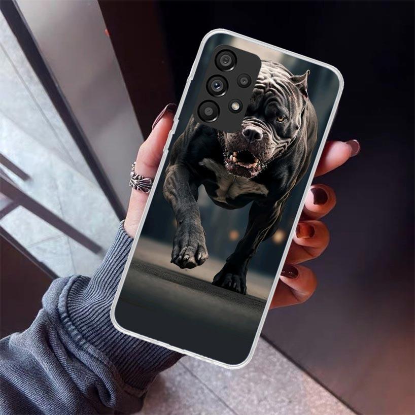 Pit Bull Pet Dog Pitbull Phone Case For Samsung Galaxy A52 A51 A50S A32 A22 A12 A02S A72 A71 A31 A70 A30S Note 20 Ultra 10 Plus