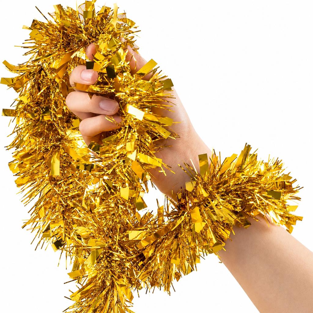 European Style Metallic Party Tinsel for Christmas and Weddings