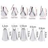 24pcs/set Pastry Bag Tips Diy Icing Piping Nozzles Cream Cake Decorating Tools Reusable Pastry Tips Nozzle Set Cake Tools