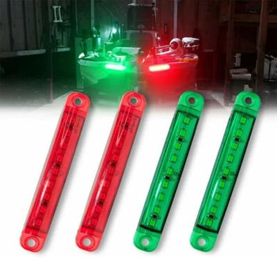 4'lü Paket YENİ Tekne Seyir Işıkları Su Geçirmez Denizcilik Yardımcı LED Şerit Işıklar Araba Işıkları Toptan Kırmızı Yeşil 12-24V Evrensel