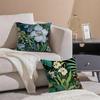 Floral illustration Cushion Cover Linen Cushion Cover Soft Decorative Case for Sofa Home Decor