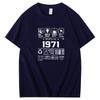 1974 Birthday Present Summer T Shirt For Men Short Sleeve Tshirt Cotton Tees Tops Graphic T Shirts Mens Clothing