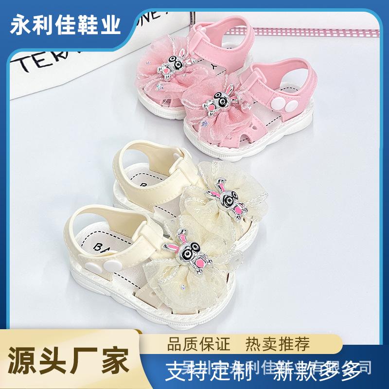 New Summer Sandals for Girls, Infant and Toddler Closed-Toe Walking Shoes, Direct Supply