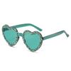 Popular y2k Vintage Love Heart Sunglasses Women For Men Luxury Brand Designer Sun Glasses Punk Diamond Candy Pink Party Shades