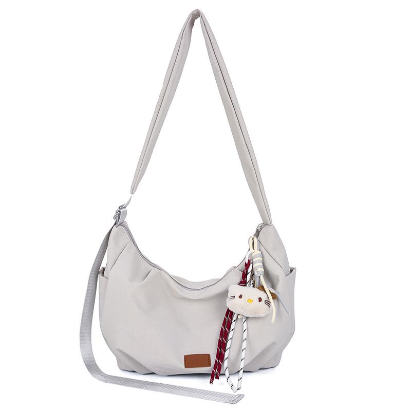 Women's Versatile Nylon Crossbody Bag - Large Capacity, Trendy Single Shoulder Handbag