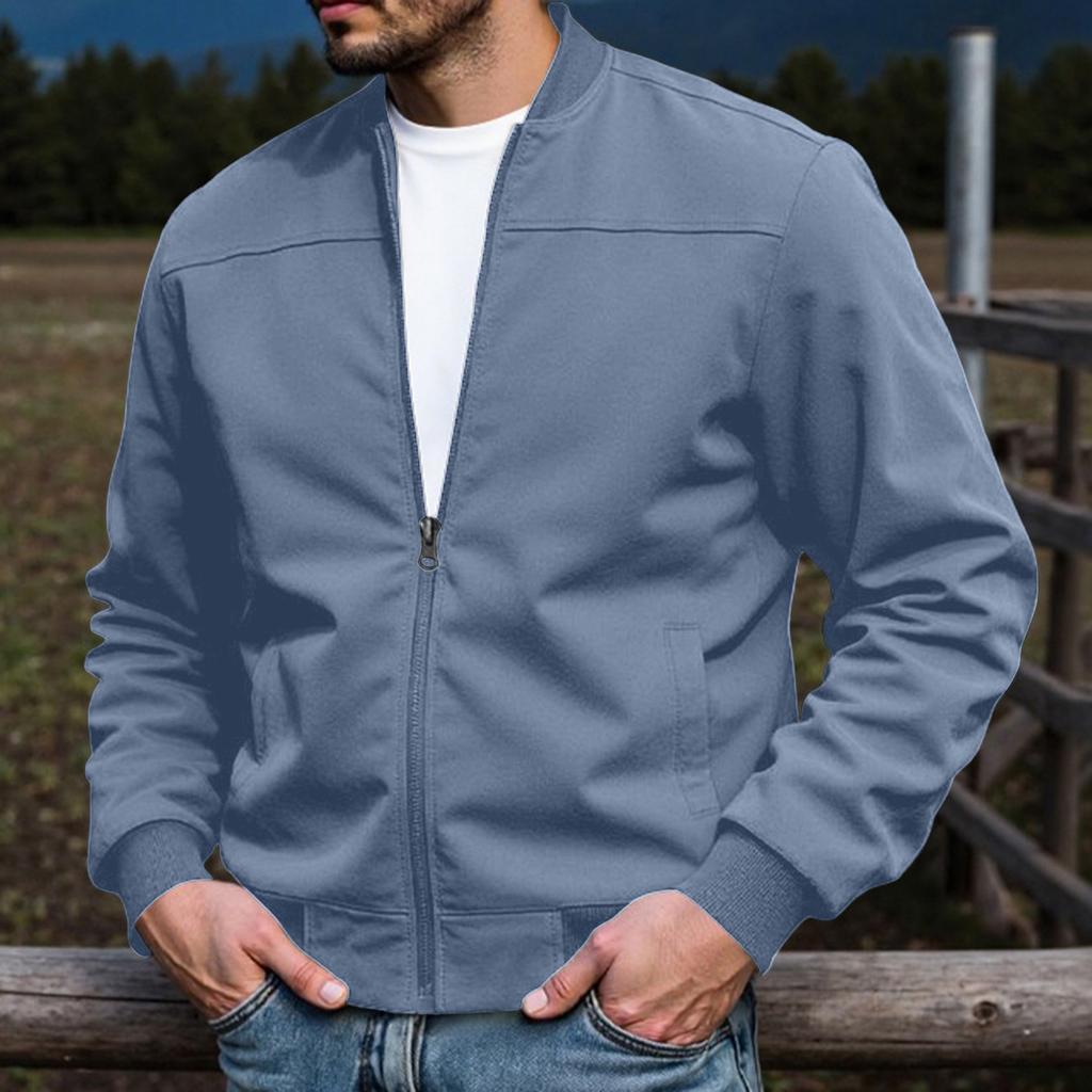 Men's Jacket Western Zip-Up Loose Fit Hunting Coat Casual Outdoor