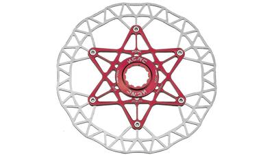 KCNC Center Lock Disc Brake Rotor Rotor/140mm/Red
