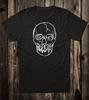 T-shirt Retro 100% Cotone Stile Punk Rock Anni '80 The Cramps Teschio