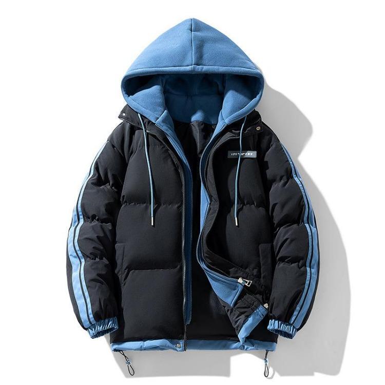 Men's Hooded Thick Warm Cotton Coat Casual Loose Fit Padded Jacket New Autumn Winter Color Trend