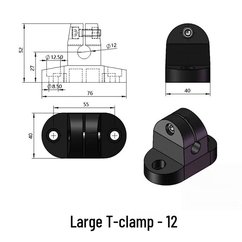 Langsaizebo T-Type Stainless Steel Plastic Fixing Clips