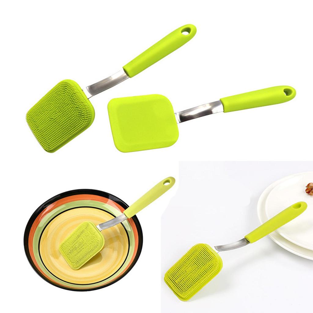 Cleaner Hanging Pot Scrubbing Brush Silicone Cleaning Brush Pot Scrubbing Brush Grease Dish Brush