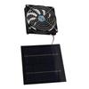 20W Solar Powered Exhaust Fan Powerful 12cm Fan Portable Solar Panel Fan Kit for RV Greenhouse Pet House