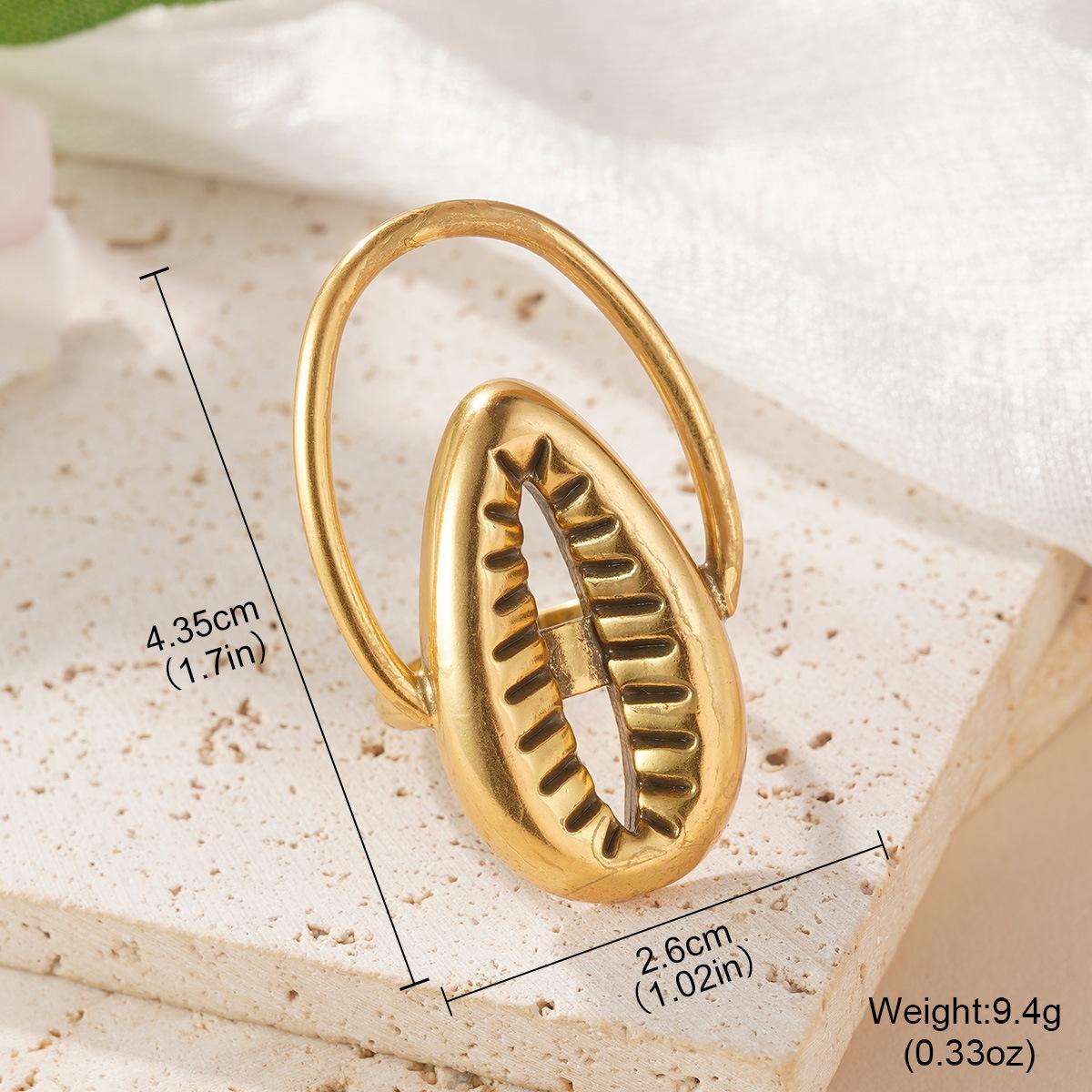 

High-end metal ring cold wind exaggerated atmosphere earrings women s retro design bracelet