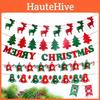 Festive Merry Christmas Bunting Hanging Banner Flag For Xmas Party Decoration