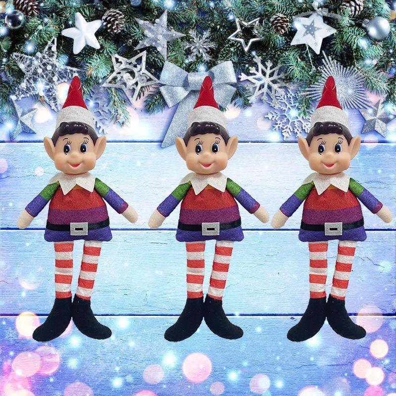 Male Christmas Elf Rainbow Pendant Decoration